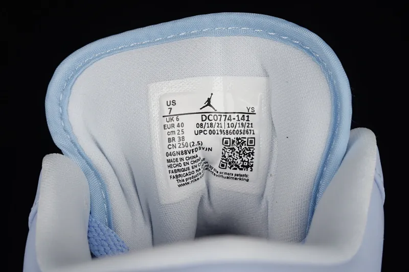All categories Air Jordan Jordan series basketball shoes Air Jordan 1 Low Air Jordan 1 Low "Aluminum" AJ1 Joe 1 new North Carolina blue DC0774-141